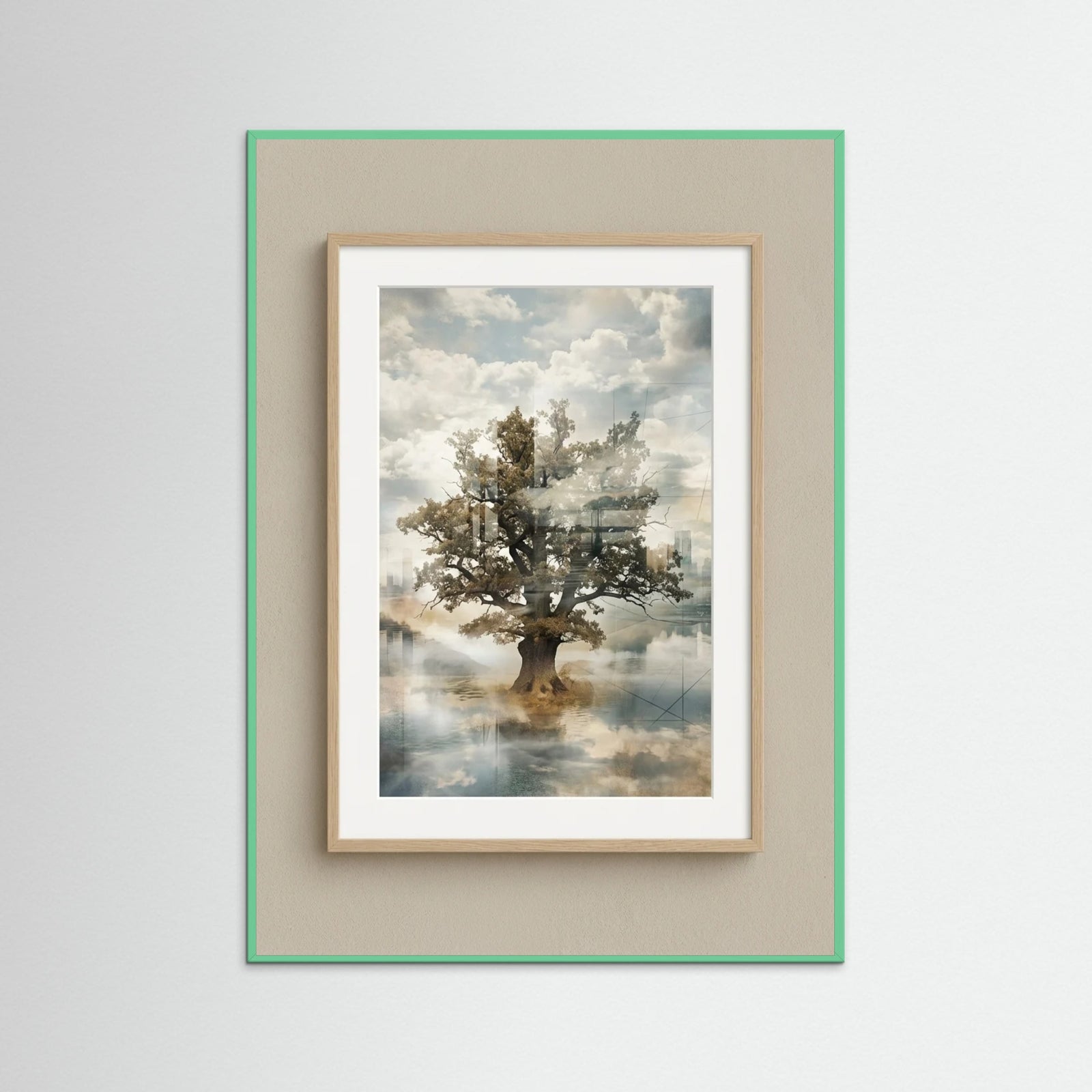 Mint Wood Ethereal Gaze