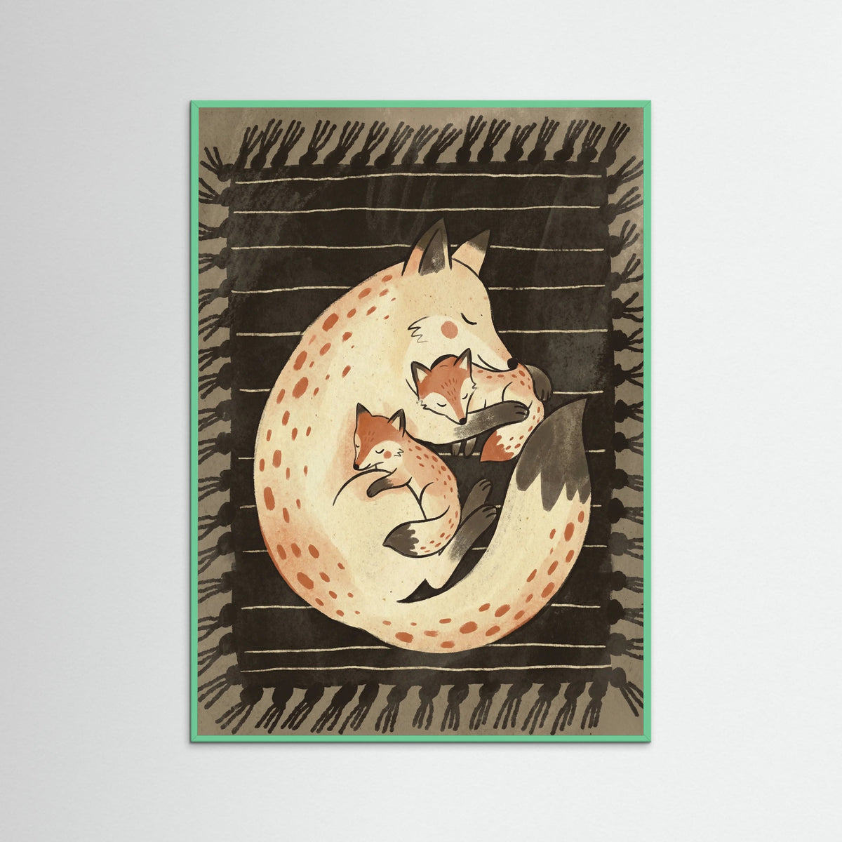 Mint Wood Feline Family Nest