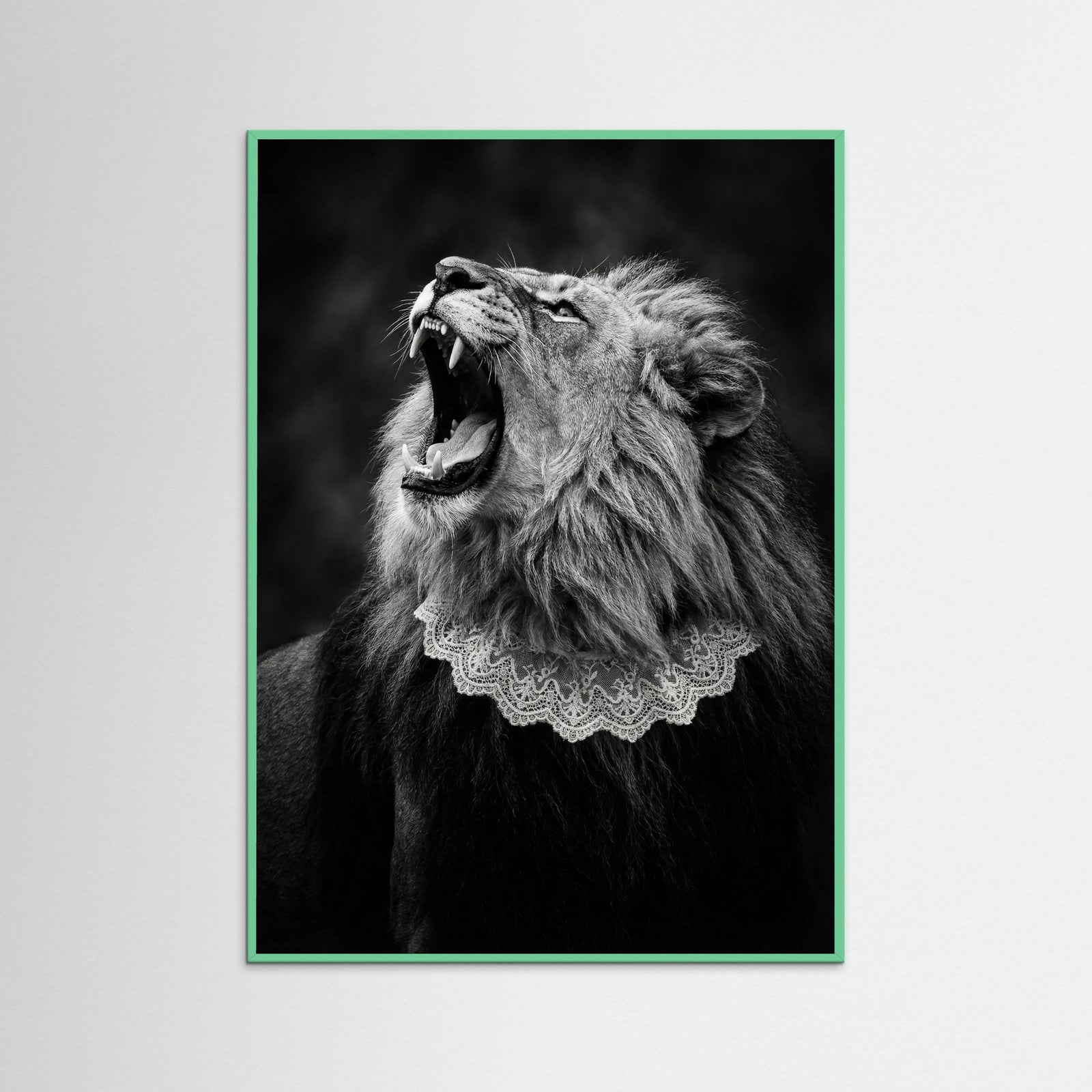 Mint Wood Feline Roar