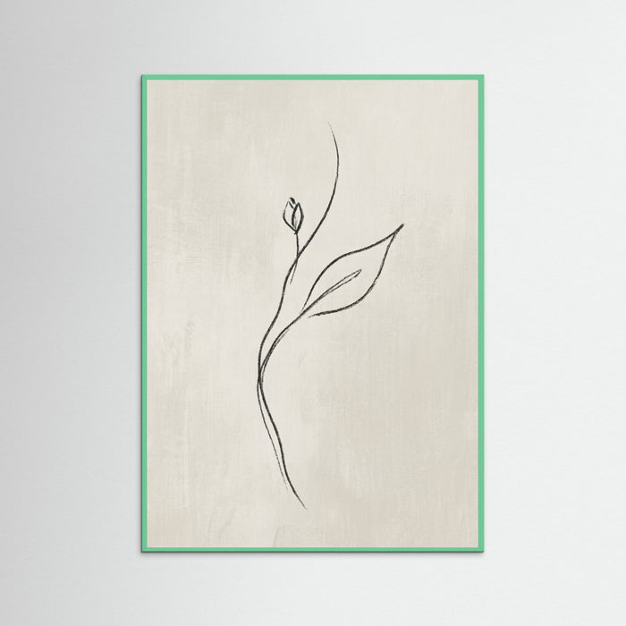 Mint Wood Feminine Silhouette