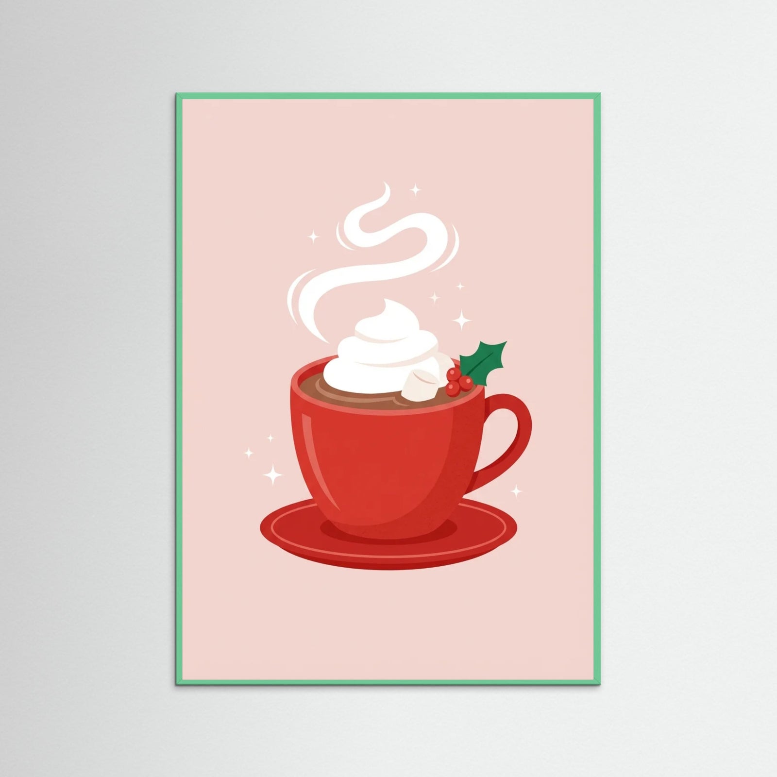 Mint Wood Festive Candy Canes