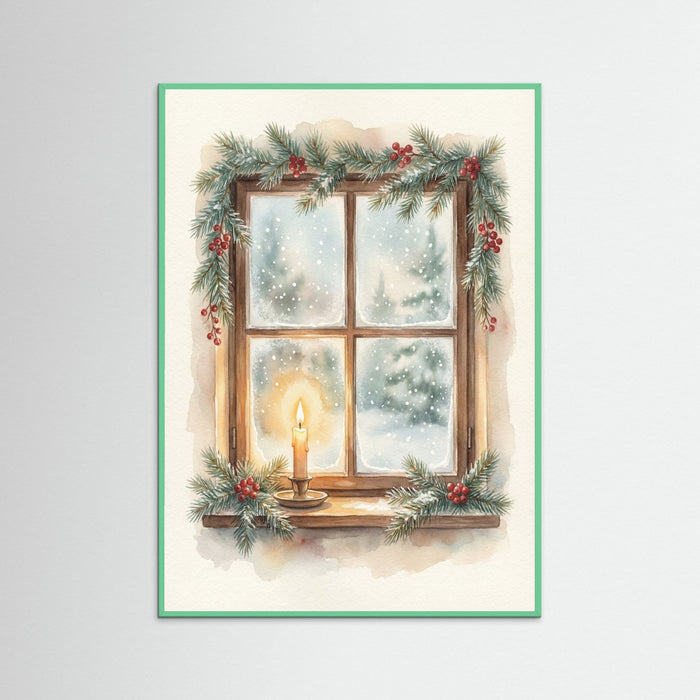 Mint Wood Festive Lantern