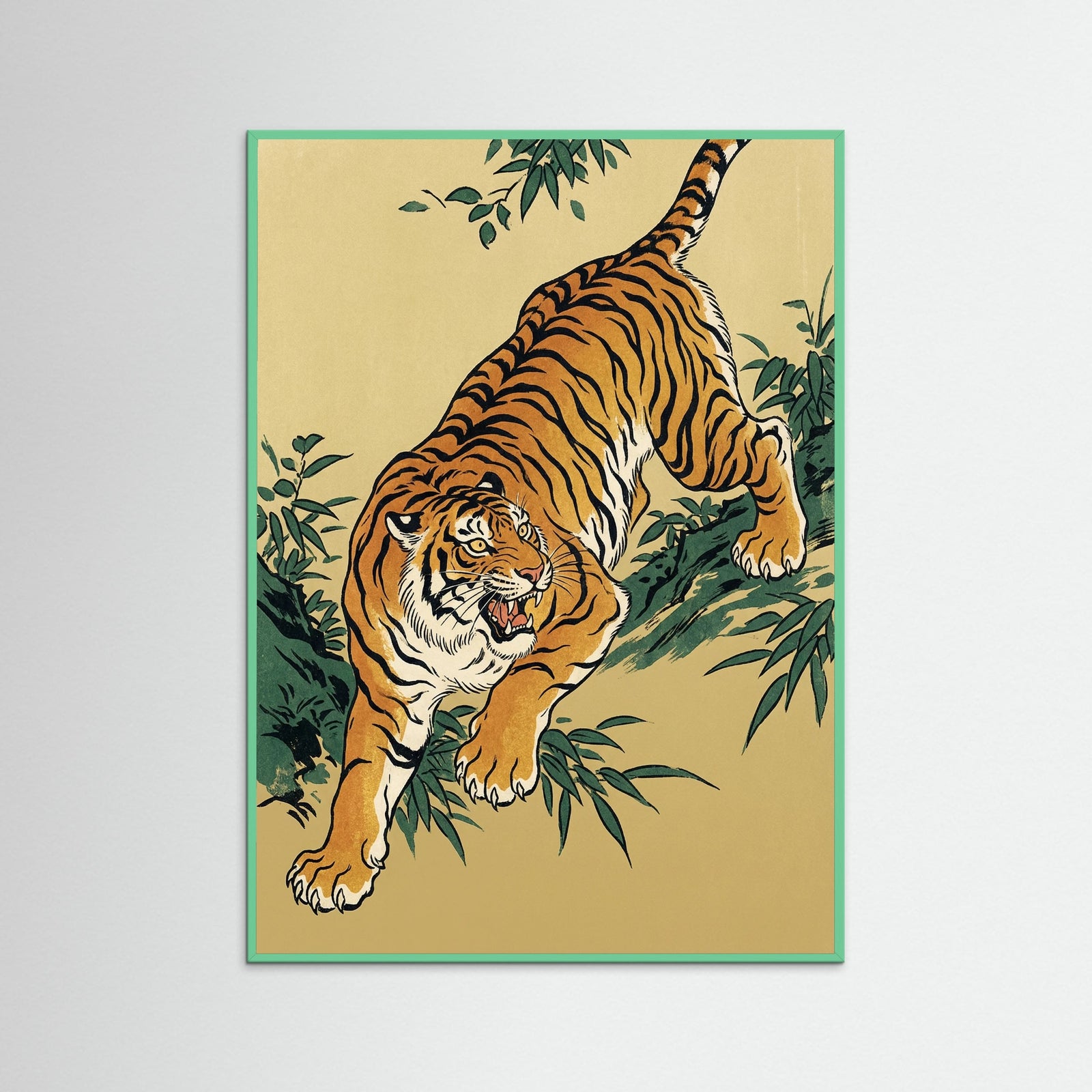 Mint Wood Fierce Black Cat