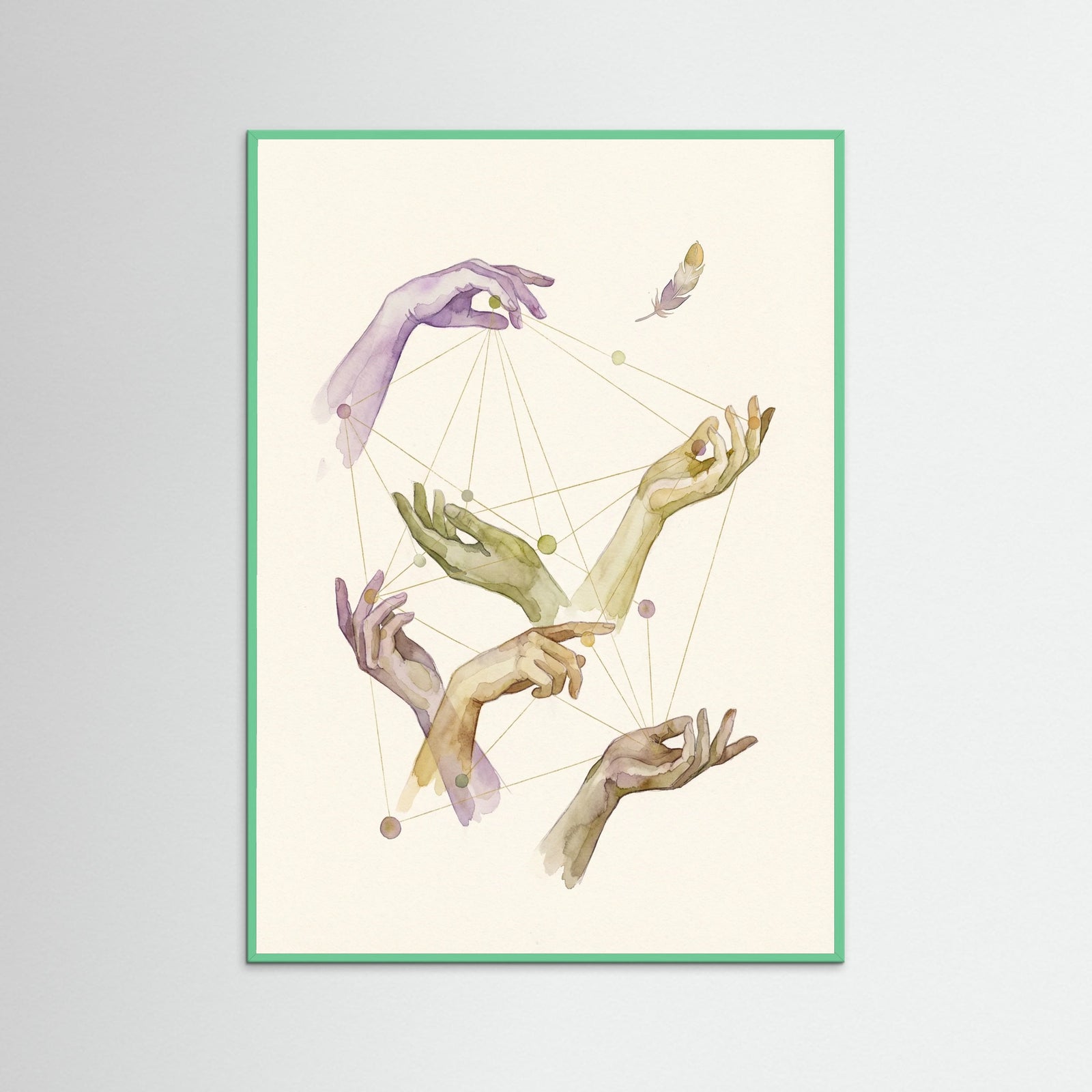 Mint Wood Figured Constellations