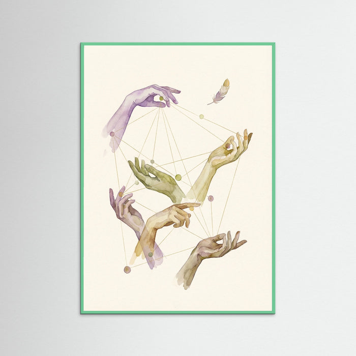 Mint Wood Figured Constellations