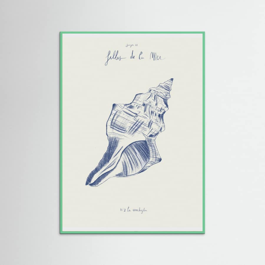 Filles de la mer n.2 - La conchiglia Poster – plakat og kunsttryk