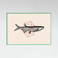 Fish In Geometrics Nº2 Poster – plakat og kunsttryk