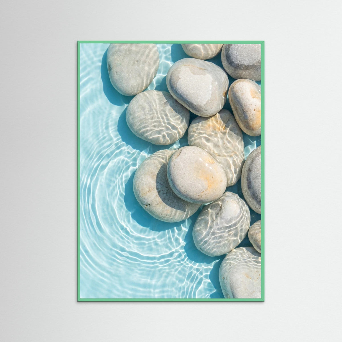 Mint Wood Floating Petals