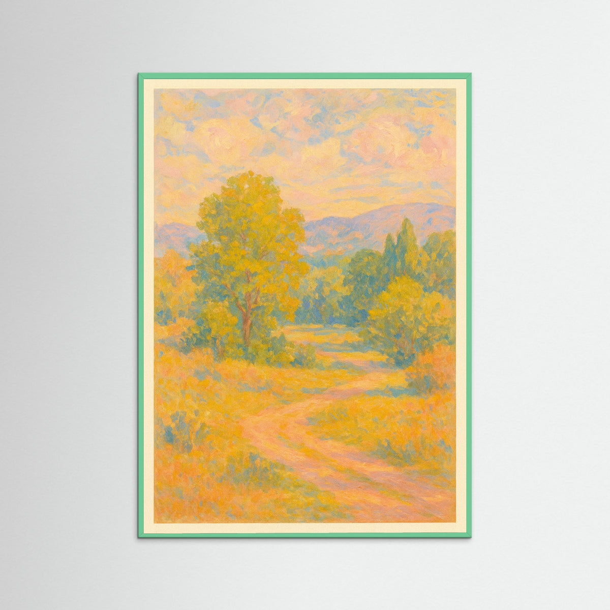 Mint Wood Floral Arrangement