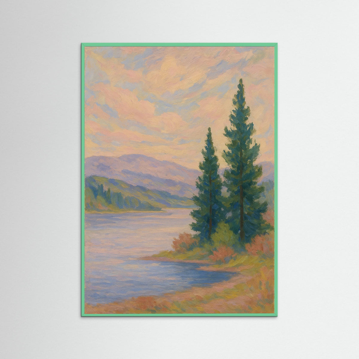 Mint Wood Floral Arrangement