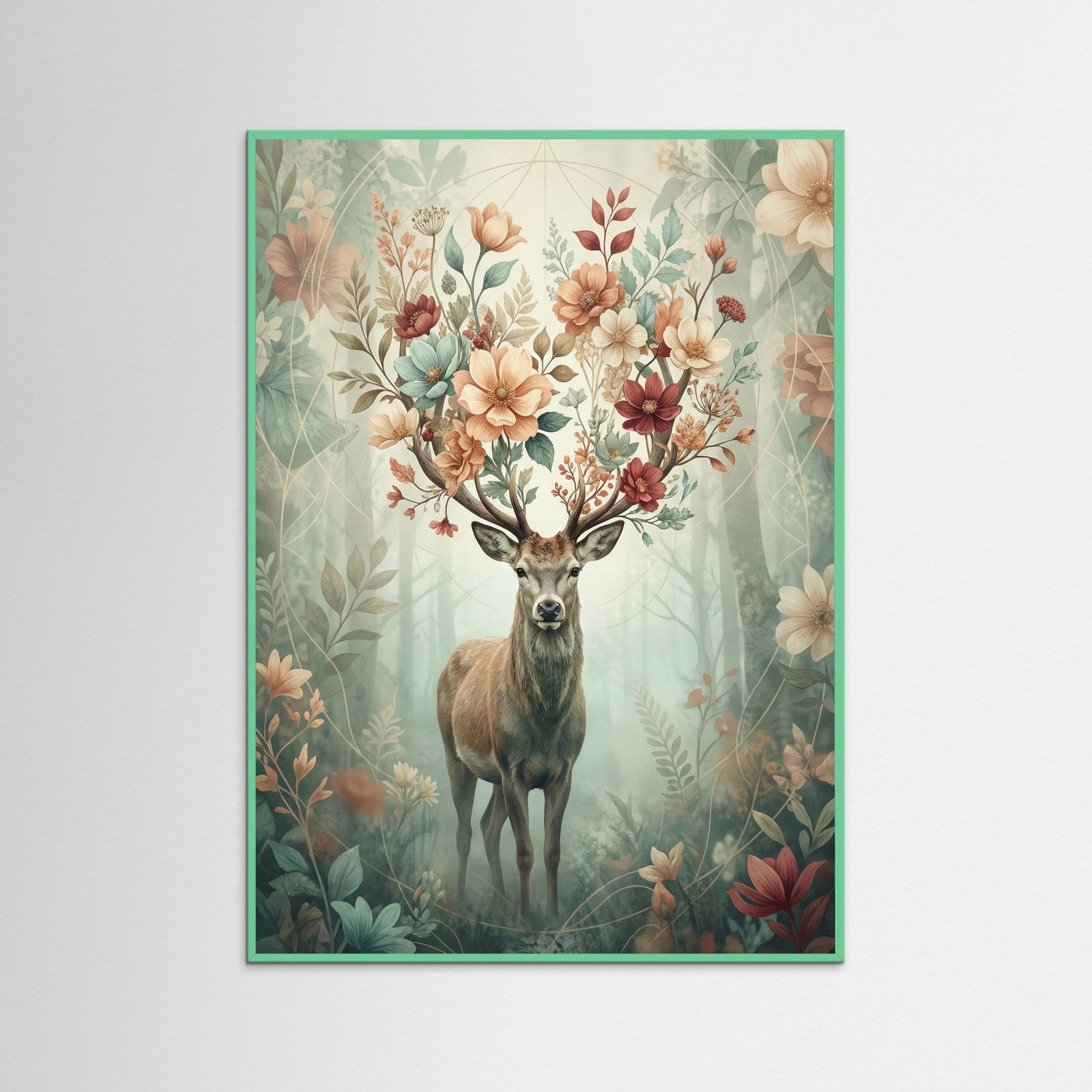 Mint Wood Floral Enigma