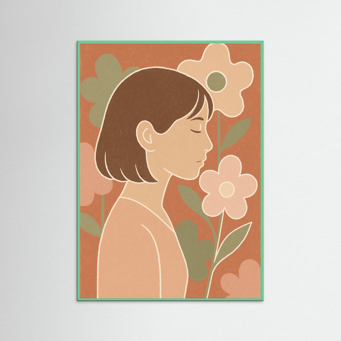 Mint Wood Floral Glee