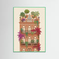 Mint Wood Floral House Facades