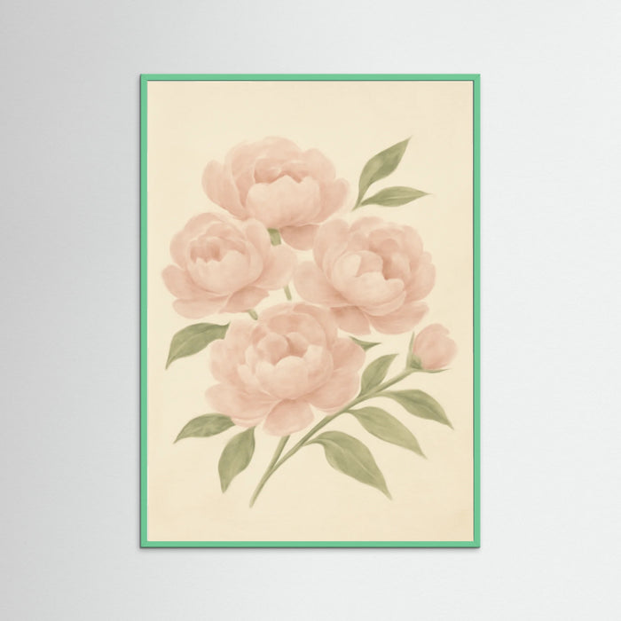 Mint Wood Floral Repose