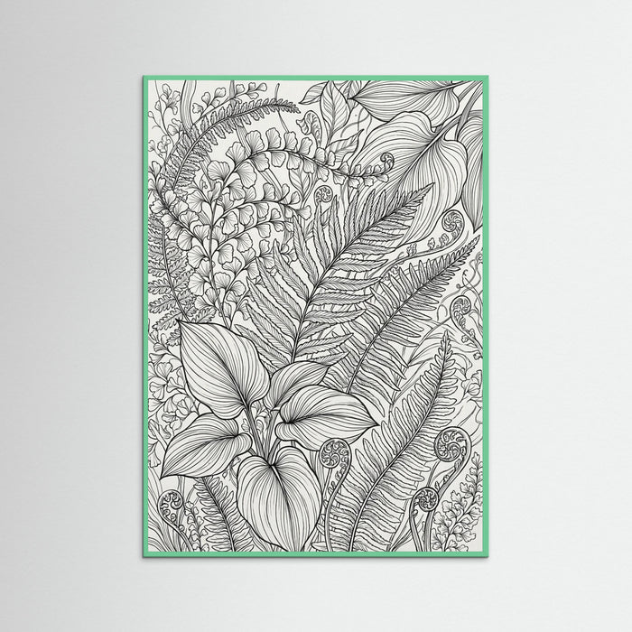 Mint Wood Floral Rhythm