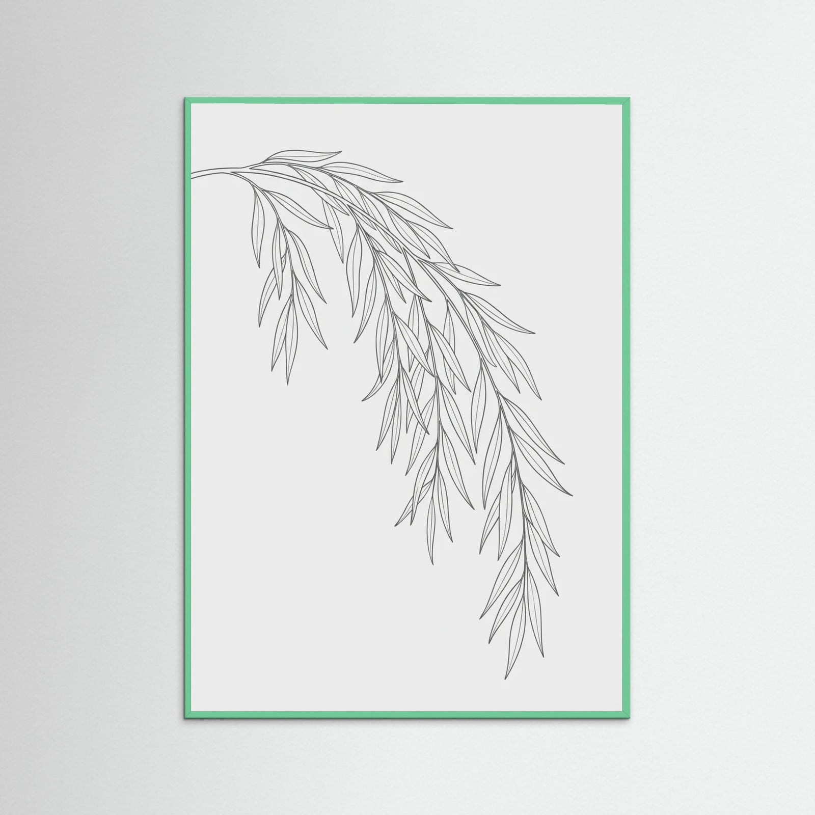 Mint Wood Floral Whispers