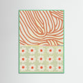 Mint Wood Flowers Composition 2 Poster