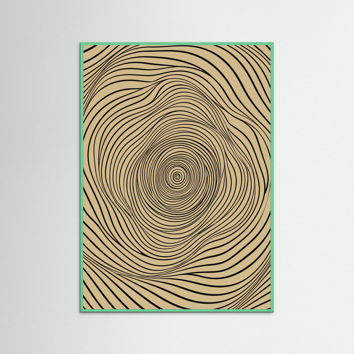 Mint Wood Flowing Abstraction