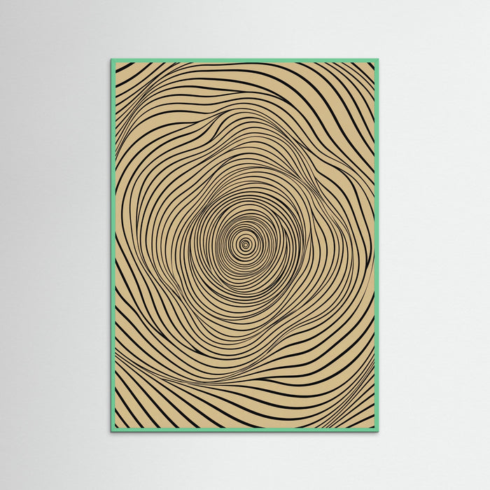 Mint Wood Flowing Abstraction