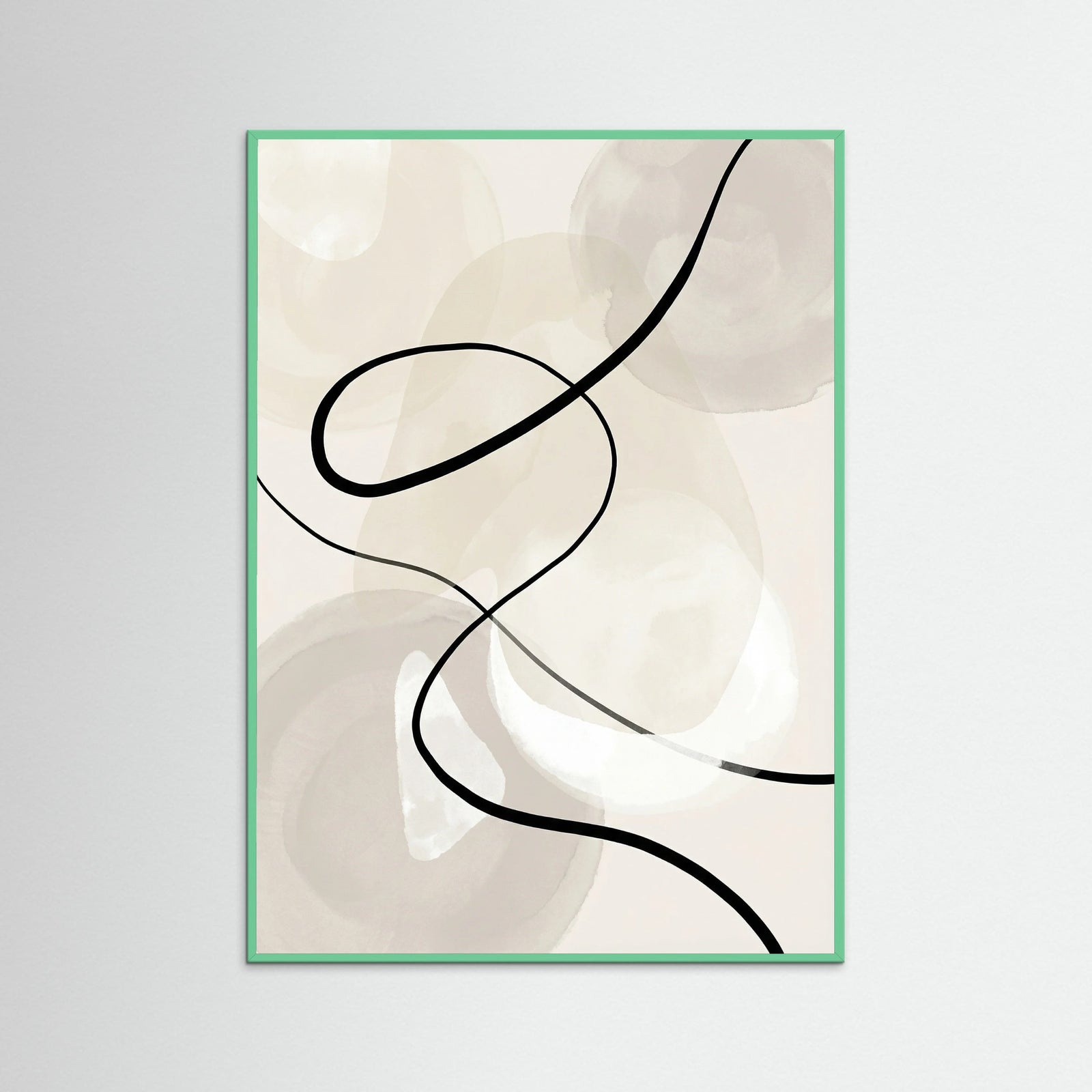 Mint Wood Fluid Contour