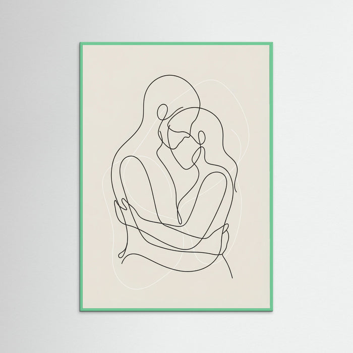 Mint Wood Fluid Contours Beige