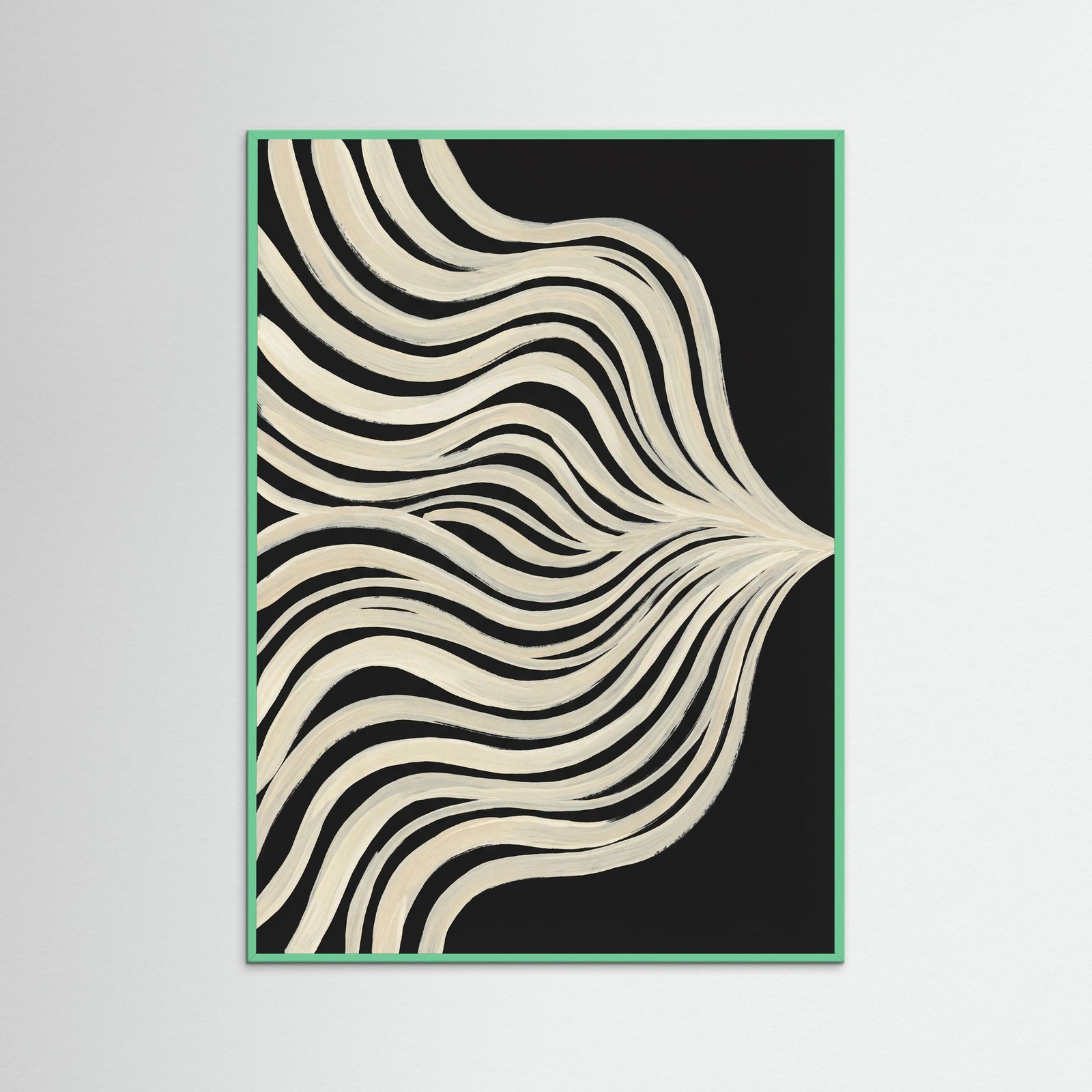 Mint Wood Fluid Contours