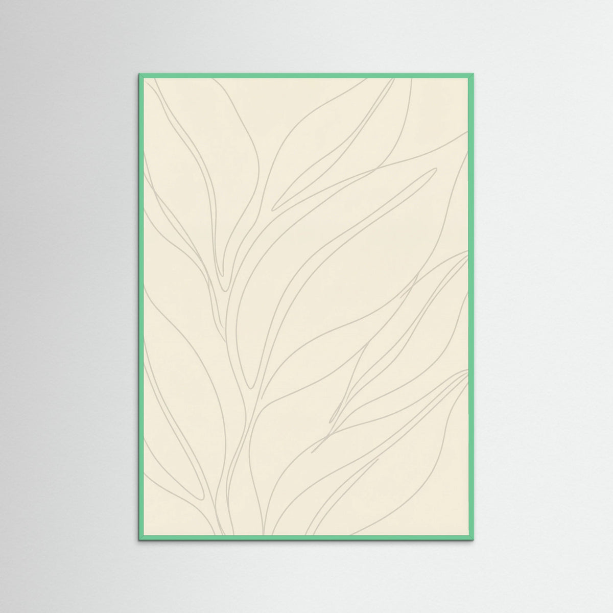 Mint Wood Fluid Contours