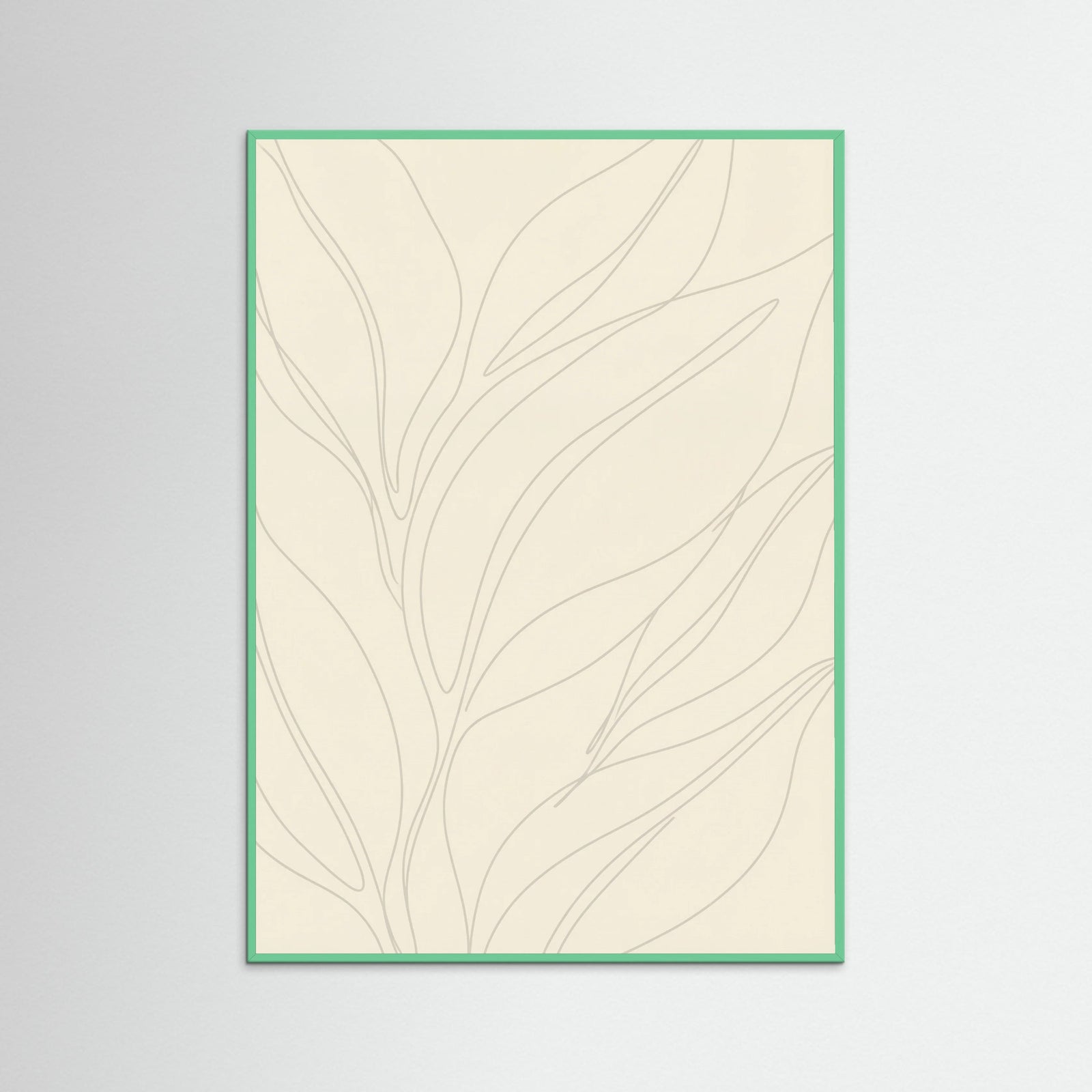 Mint Wood Fluid Contours