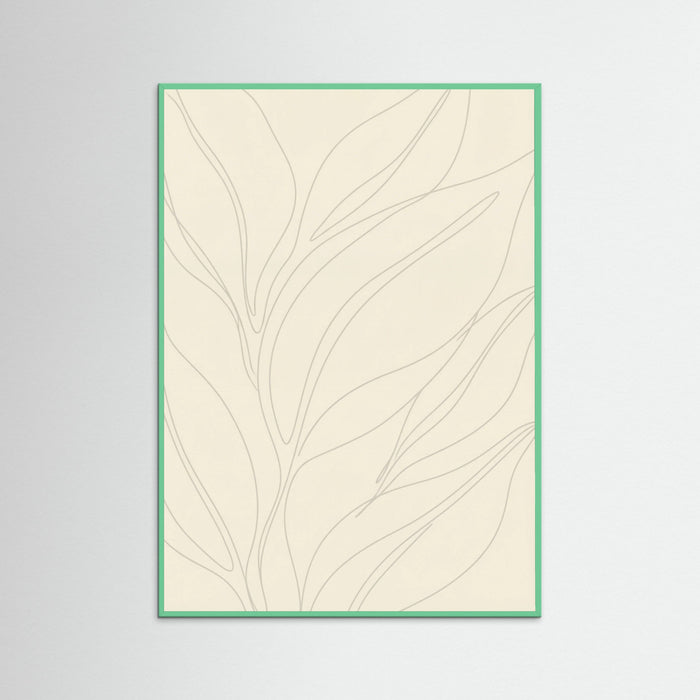 Mint Wood Fluid Contours