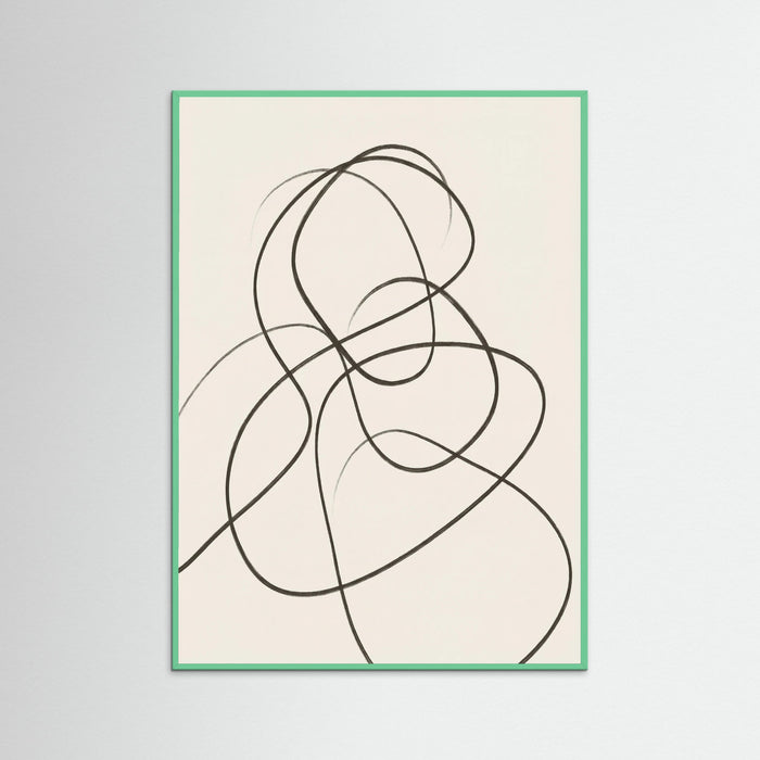 Mint Wood Fluid Contours