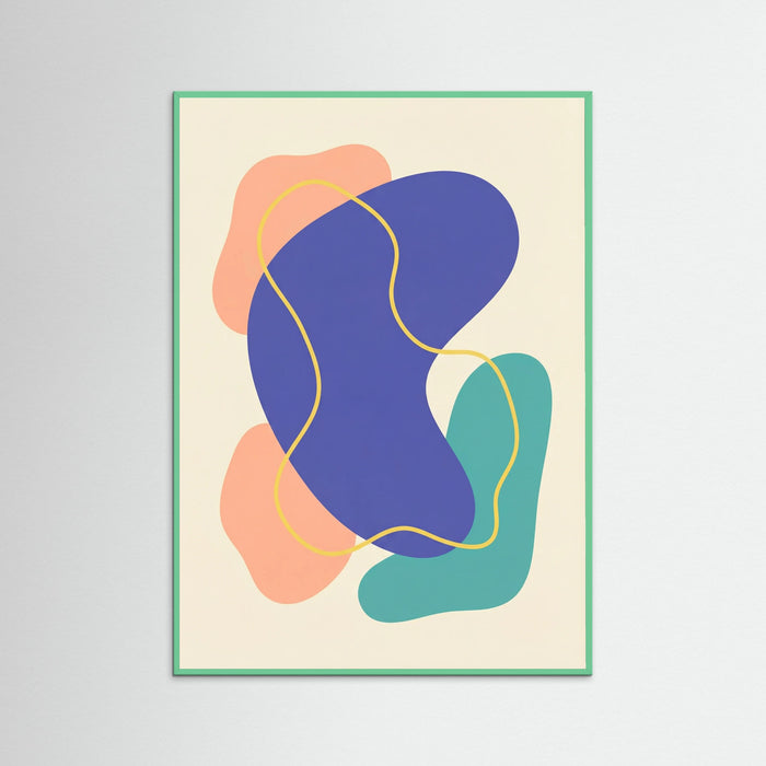 Mint Wood Fluid Shapes Dance