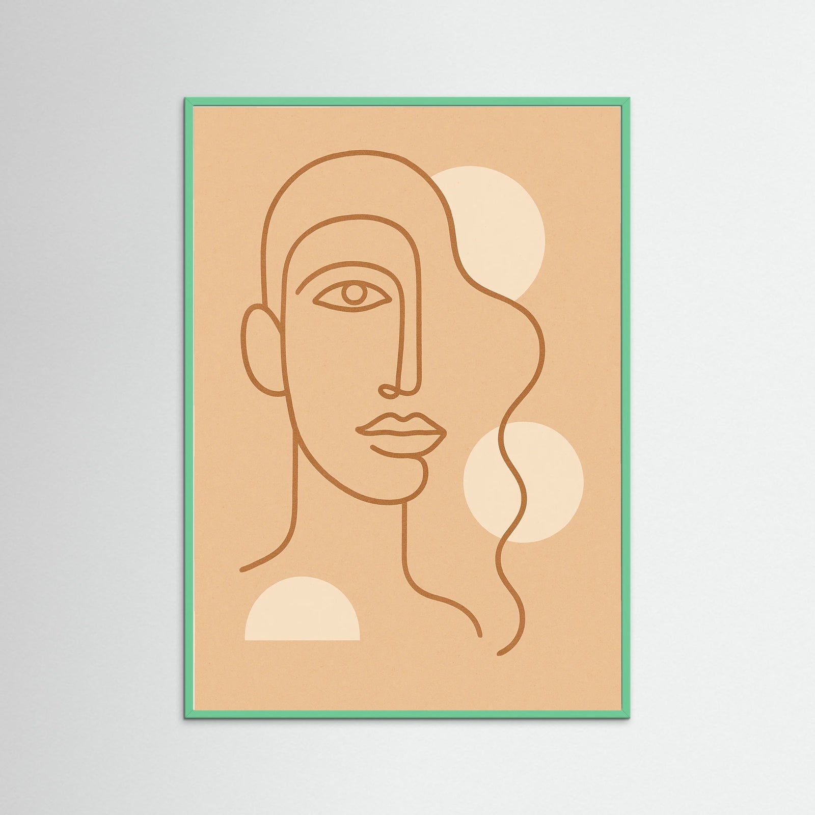 Mint Wood Fluid Silhouette