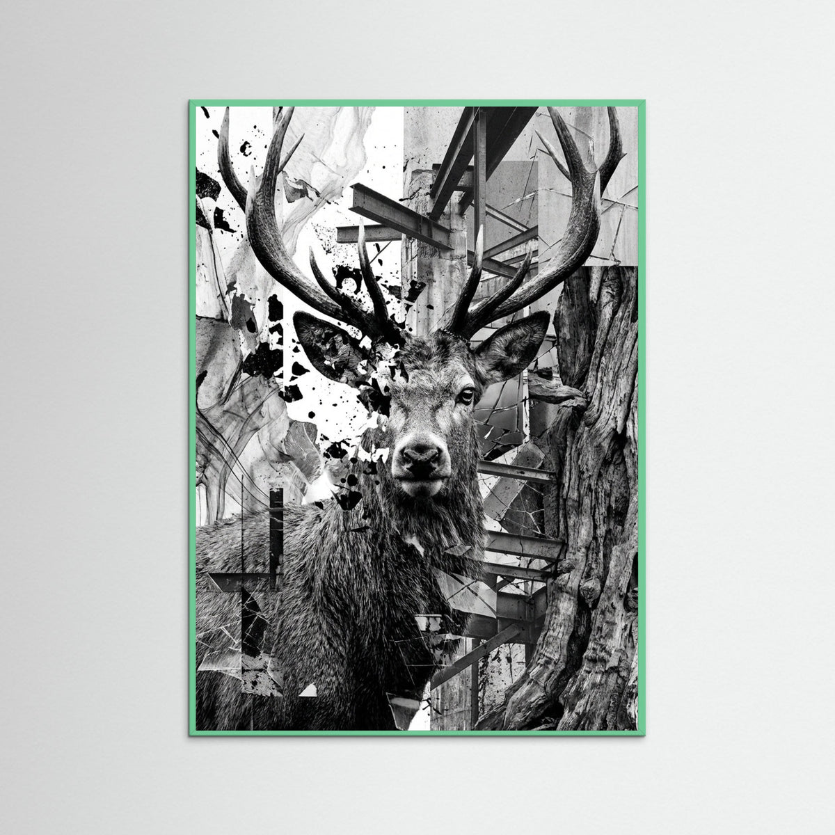 Mint Wood Fractured Gaze