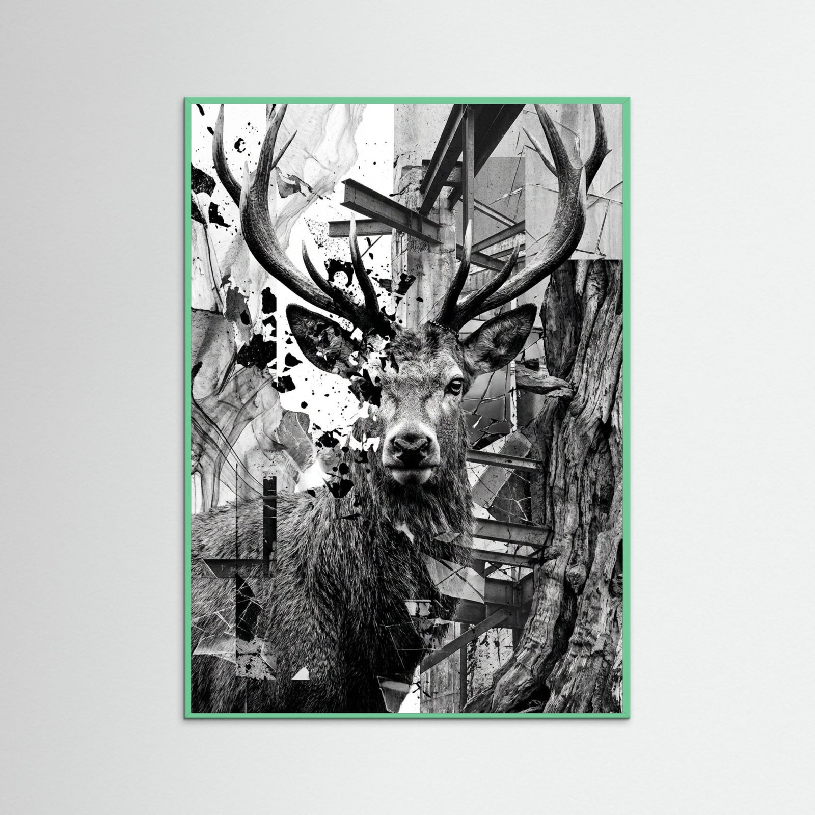 Mint Wood Fractured Gaze