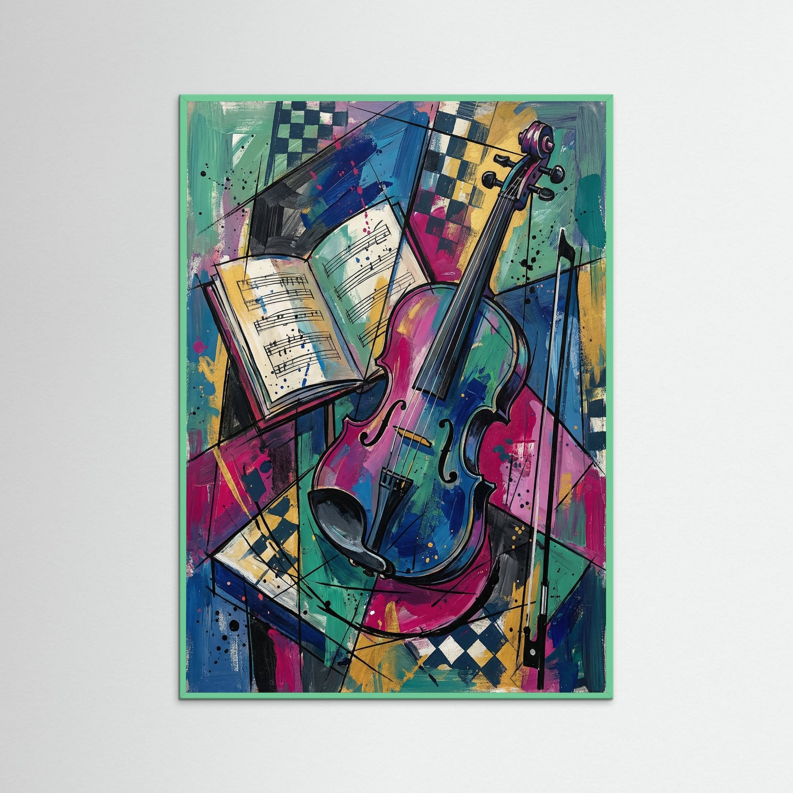 Mint Wood Fragmented Gaze