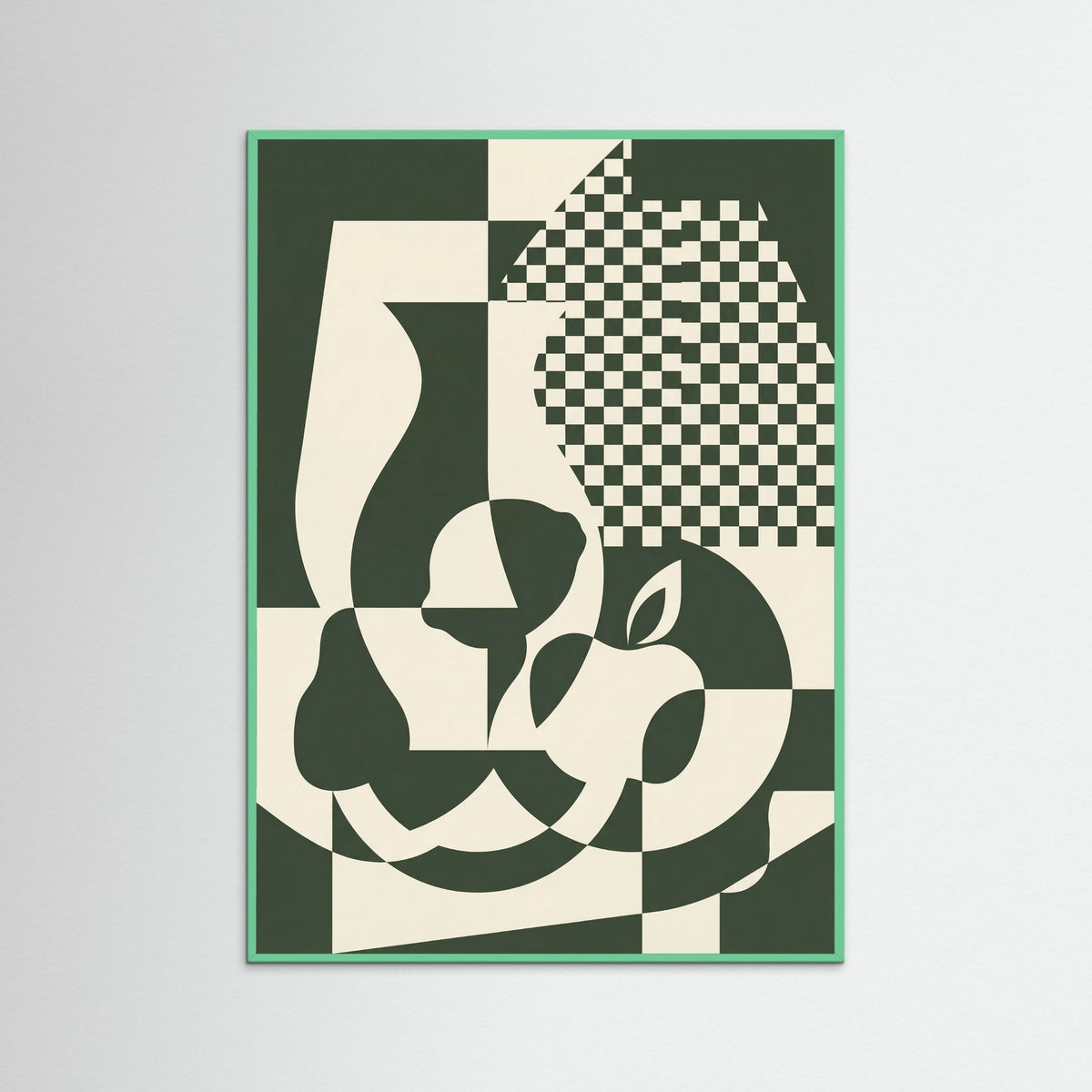 Mint Wood Fragmented Gaze