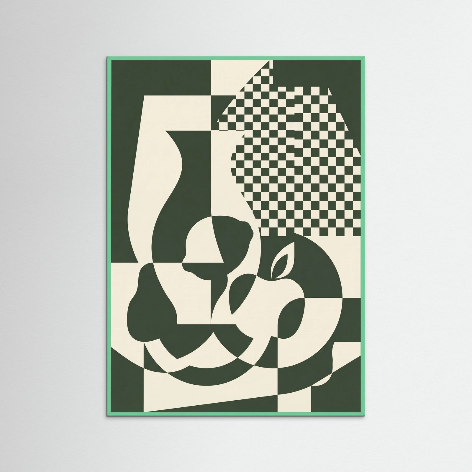 Mint Wood Fragmented Gaze