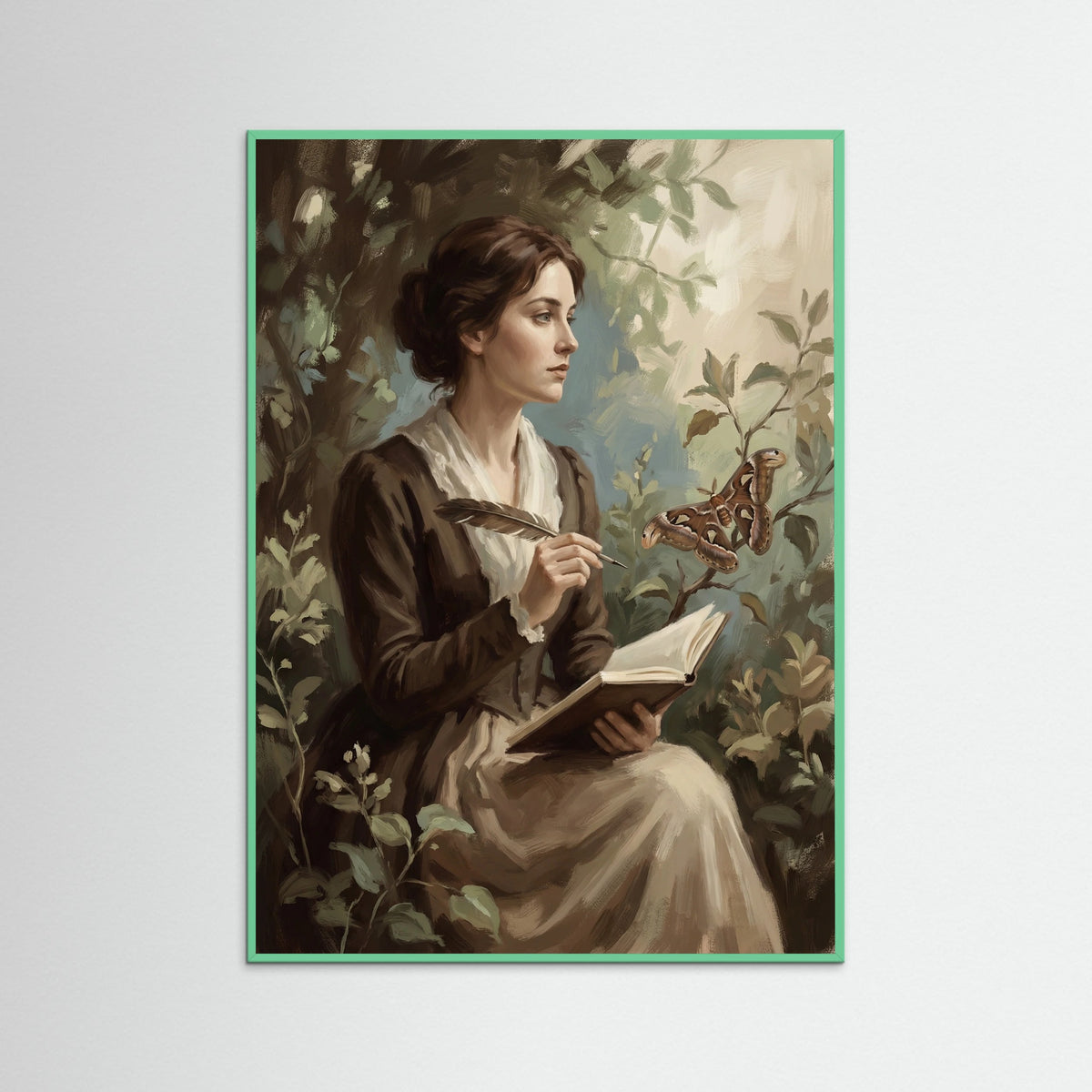 Mint Wood Fridas Parrots