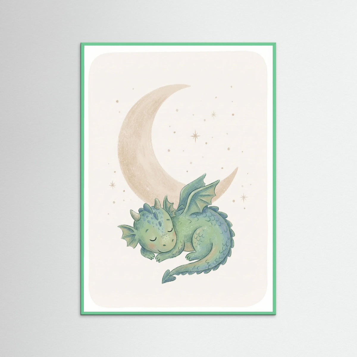 Mint Wood Friendly Dino Moon