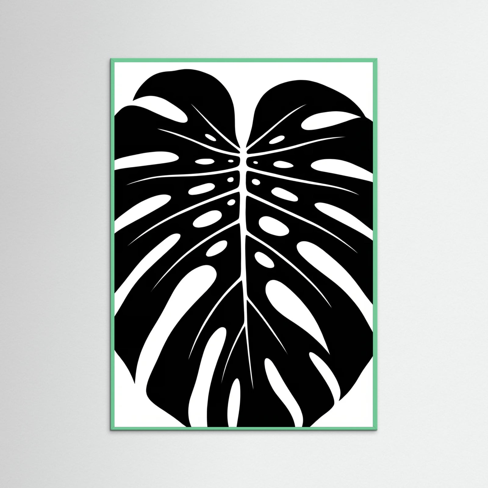 Mint Wood Frond Silhouettes