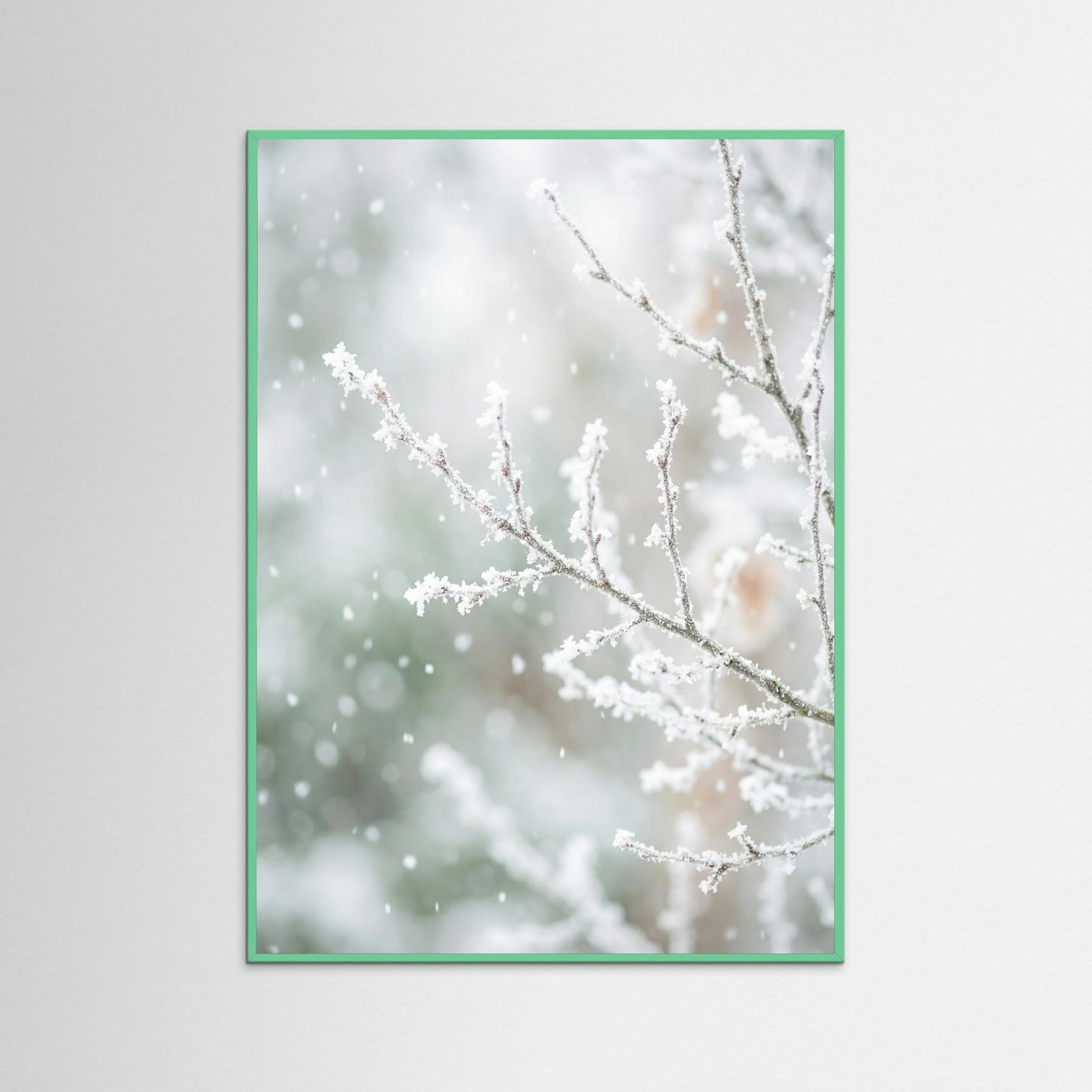 Mint Wood Frosted Pines
