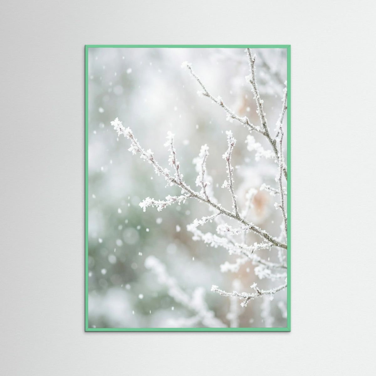 Mint Wood Frosted Pines