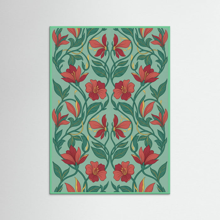 Mint Wood Fruitful Pattern
