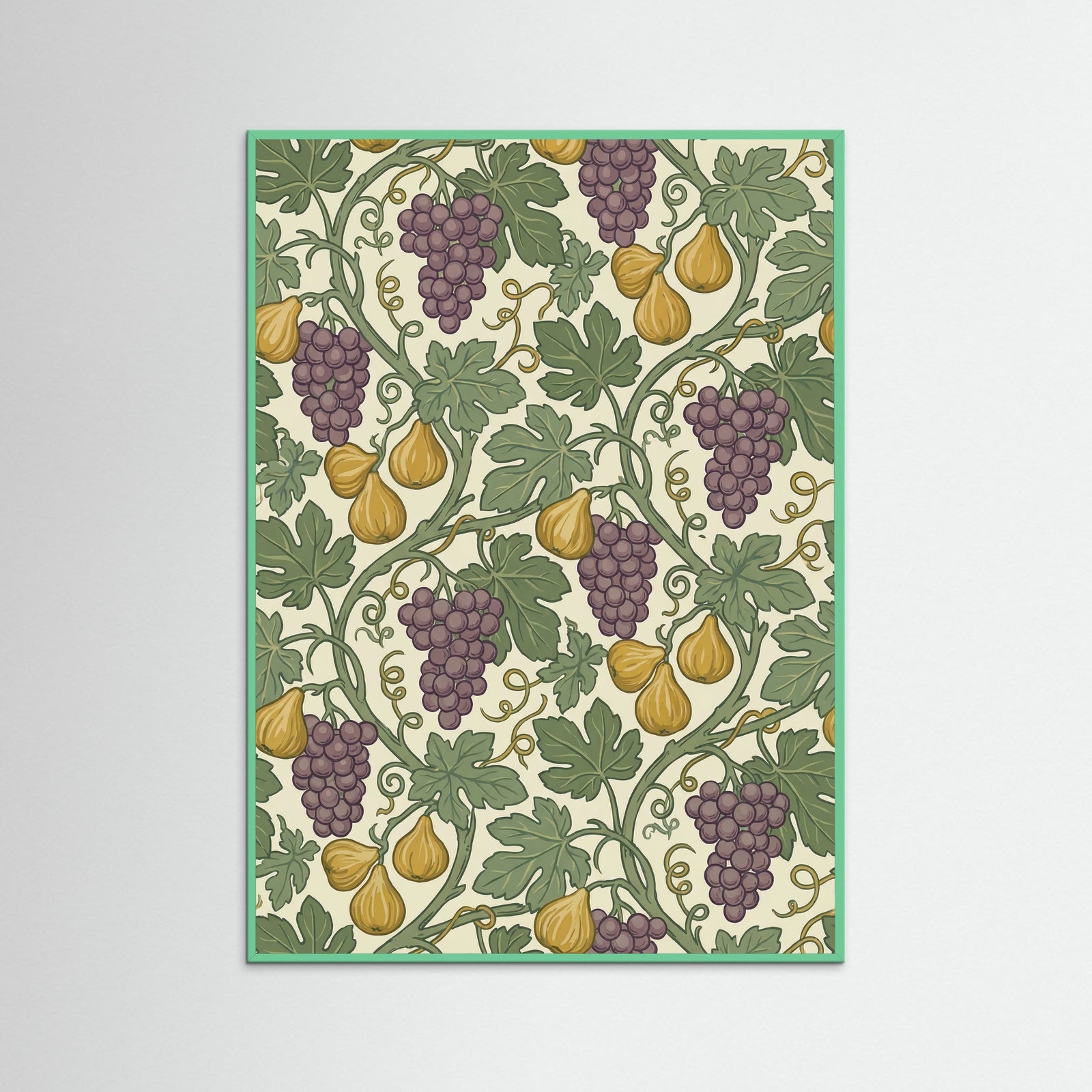 Mint Wood Garden Trellis Motif