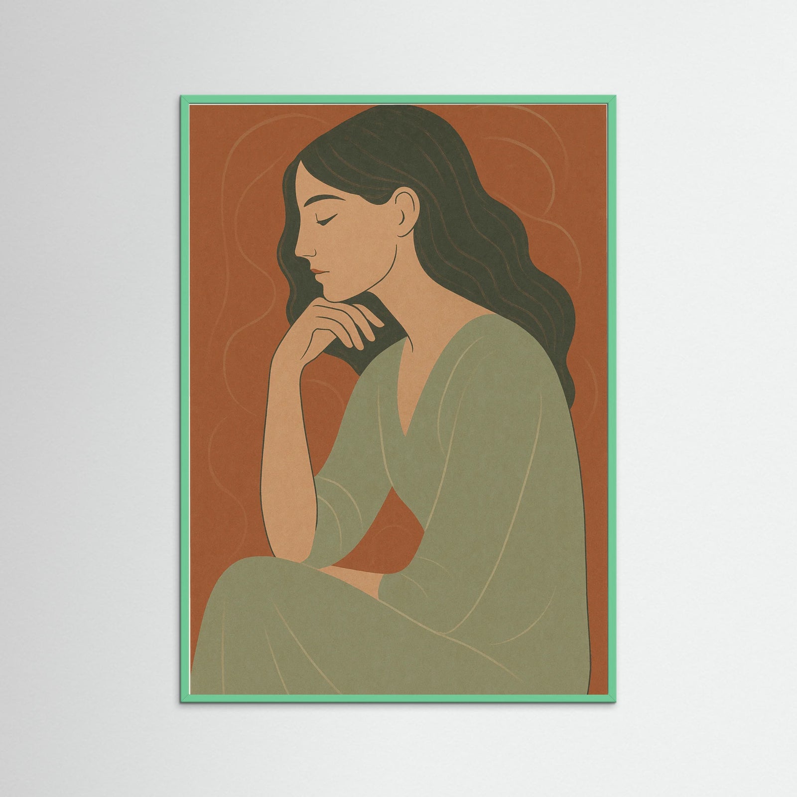 Mint Wood Gentle Reflection
