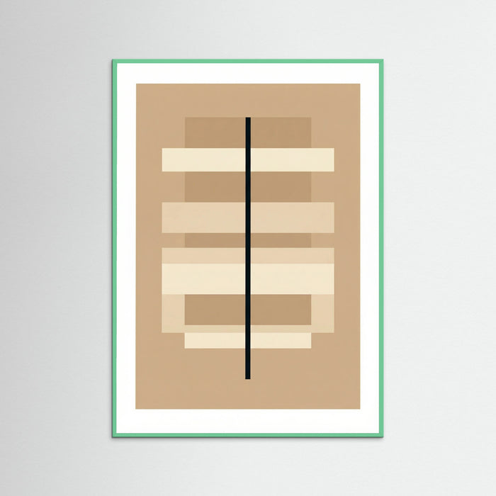Mint Wood Geometric Balance Beige