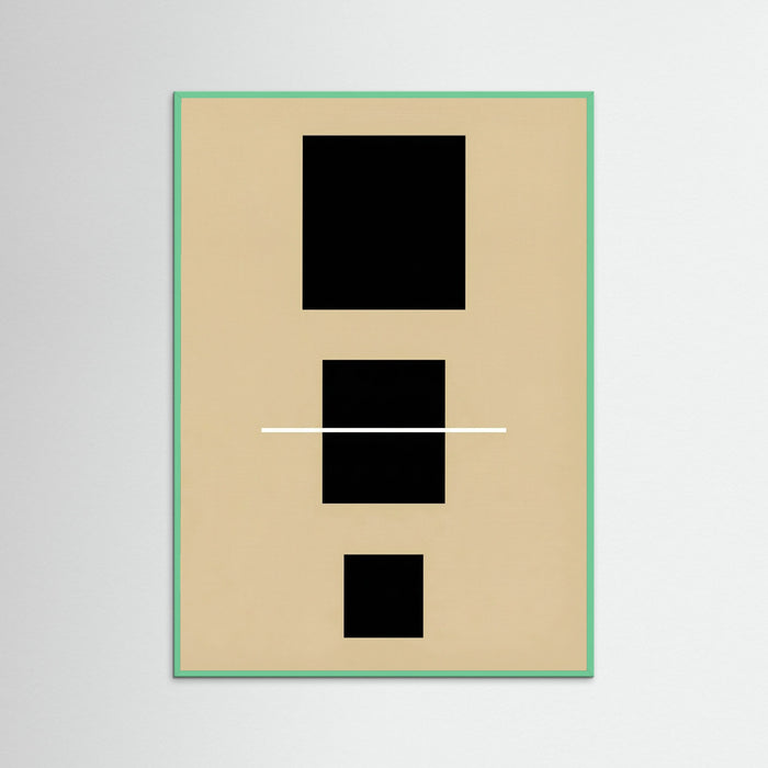 Mint Wood Geometric Balance