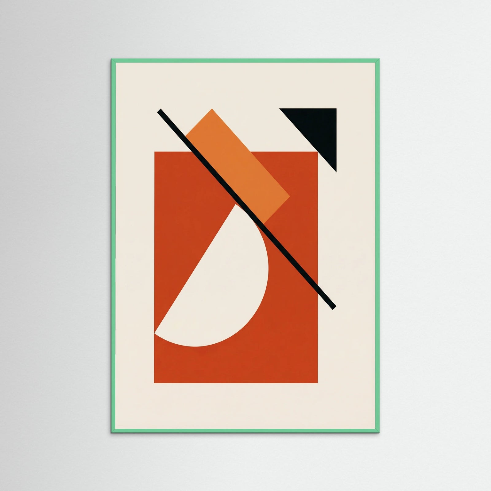 Mint Wood Geometric Cadence