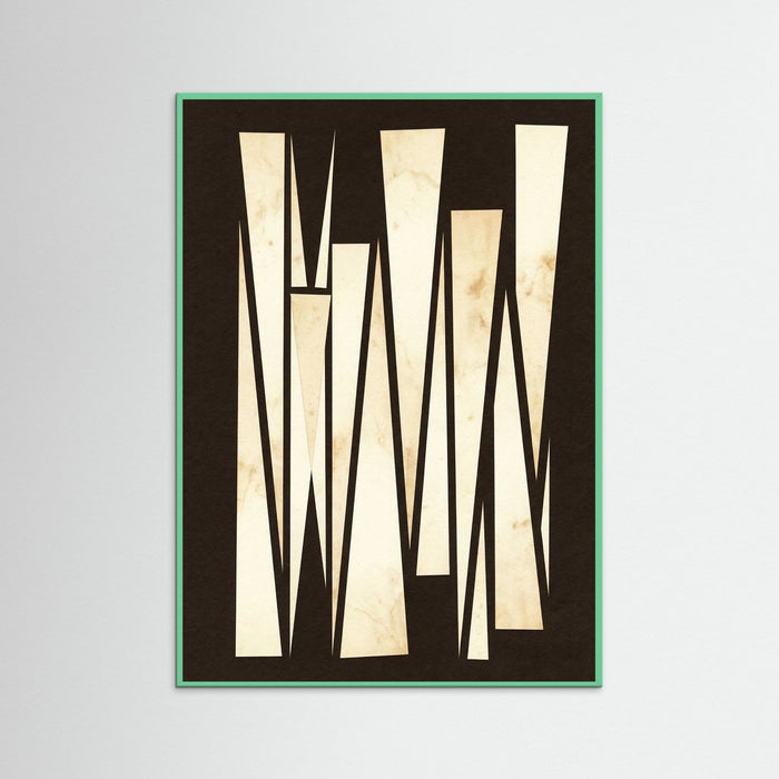Mint Wood Geometric Contrasts