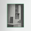 Mint Wood Geometric Depth